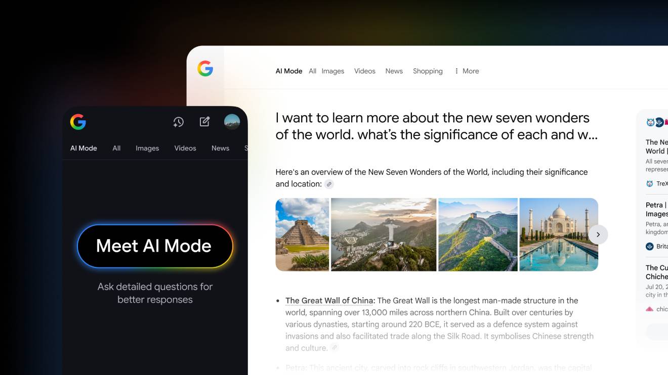 Google AI Mode in Search. PHOTO/COURTESY